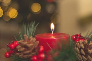 Festive candle
