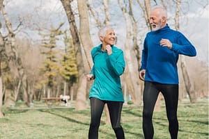 Older people walking