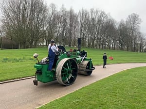 Tractor as part of a funeral 