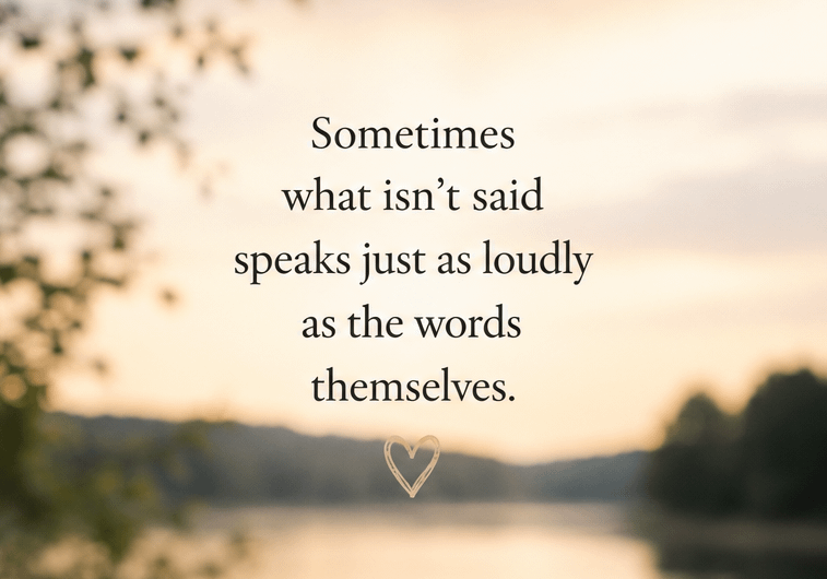 Silence speaks