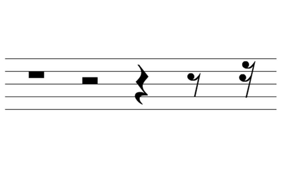 Rest duration musical notes