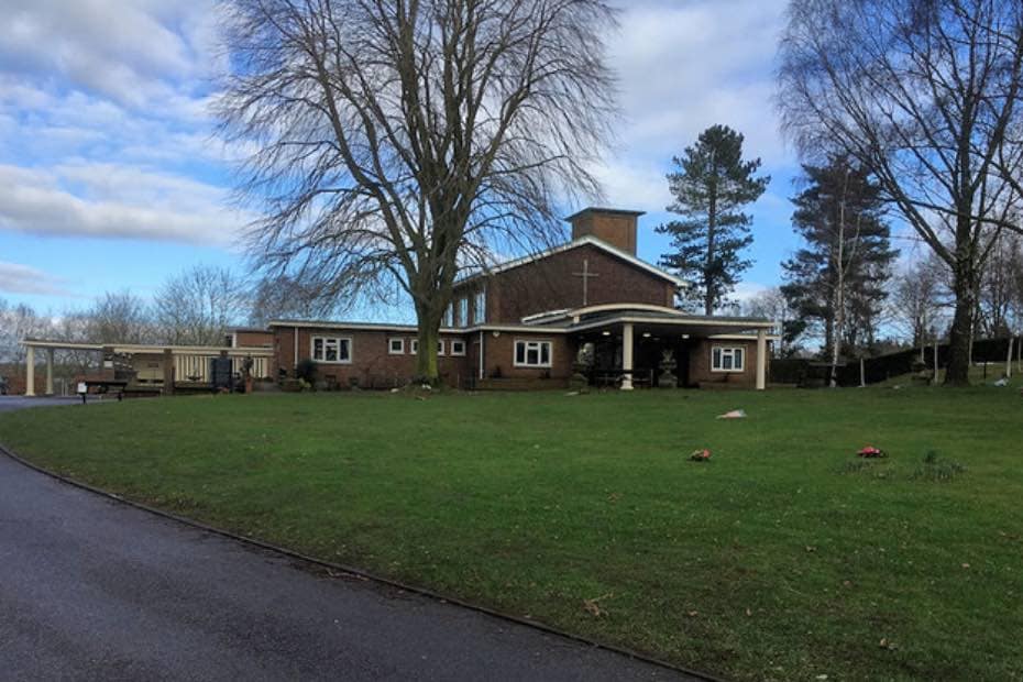 Stafford Crematorium chapel