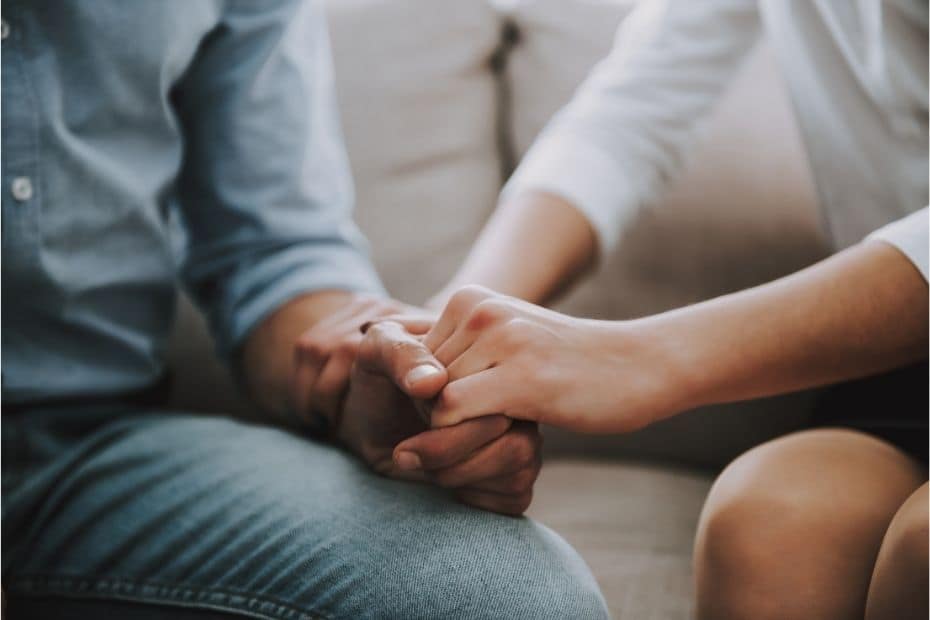 People holding hands