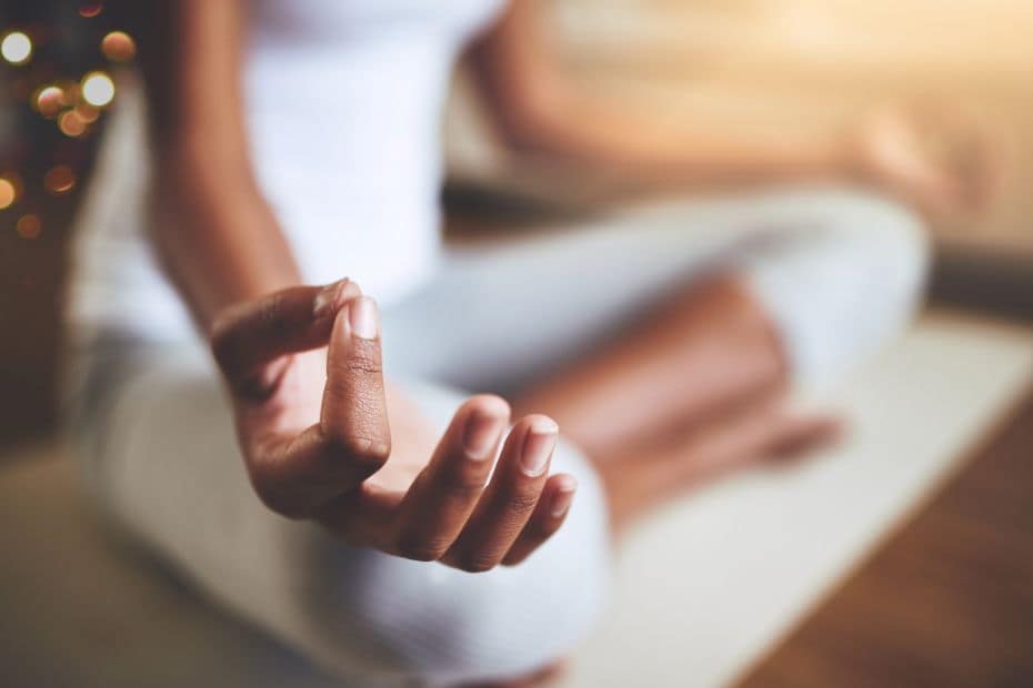 lady meditating